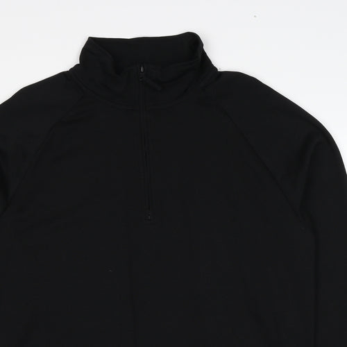Russell Mens Black Polyester Pullover Sweatshirt Size XL
