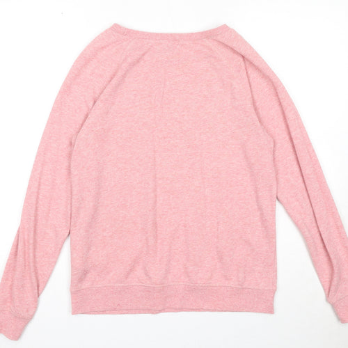 Amisu Womens Pink Cotton Pullover Sweatshirt Size S Pullover - Do What You Love