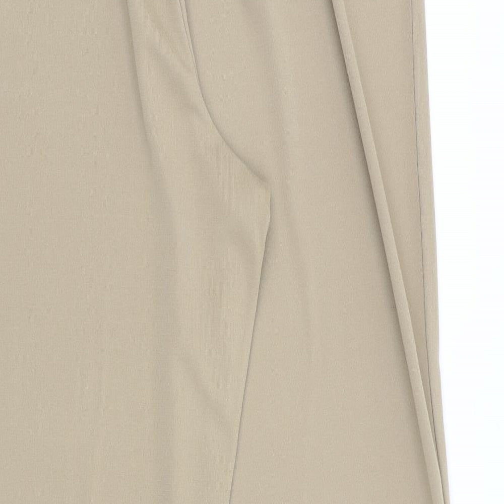 Edmee Collection Womens Beige Polyester Trousers Size 18 Regular
