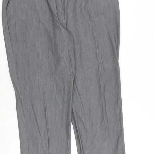Alexara Womens Grey Polyester Trousers Size 20 Regular Zip