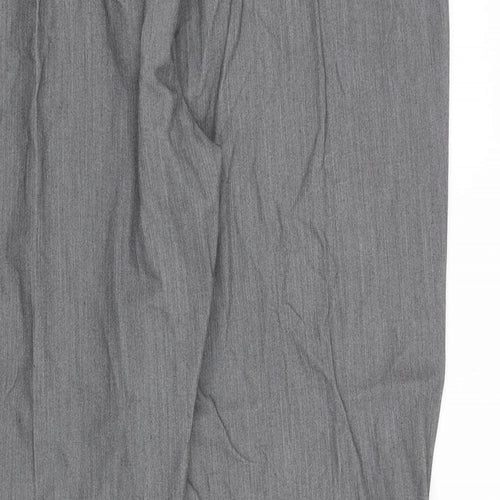 Alexara Womens Grey Polyester Trousers Size 20 Regular Zip