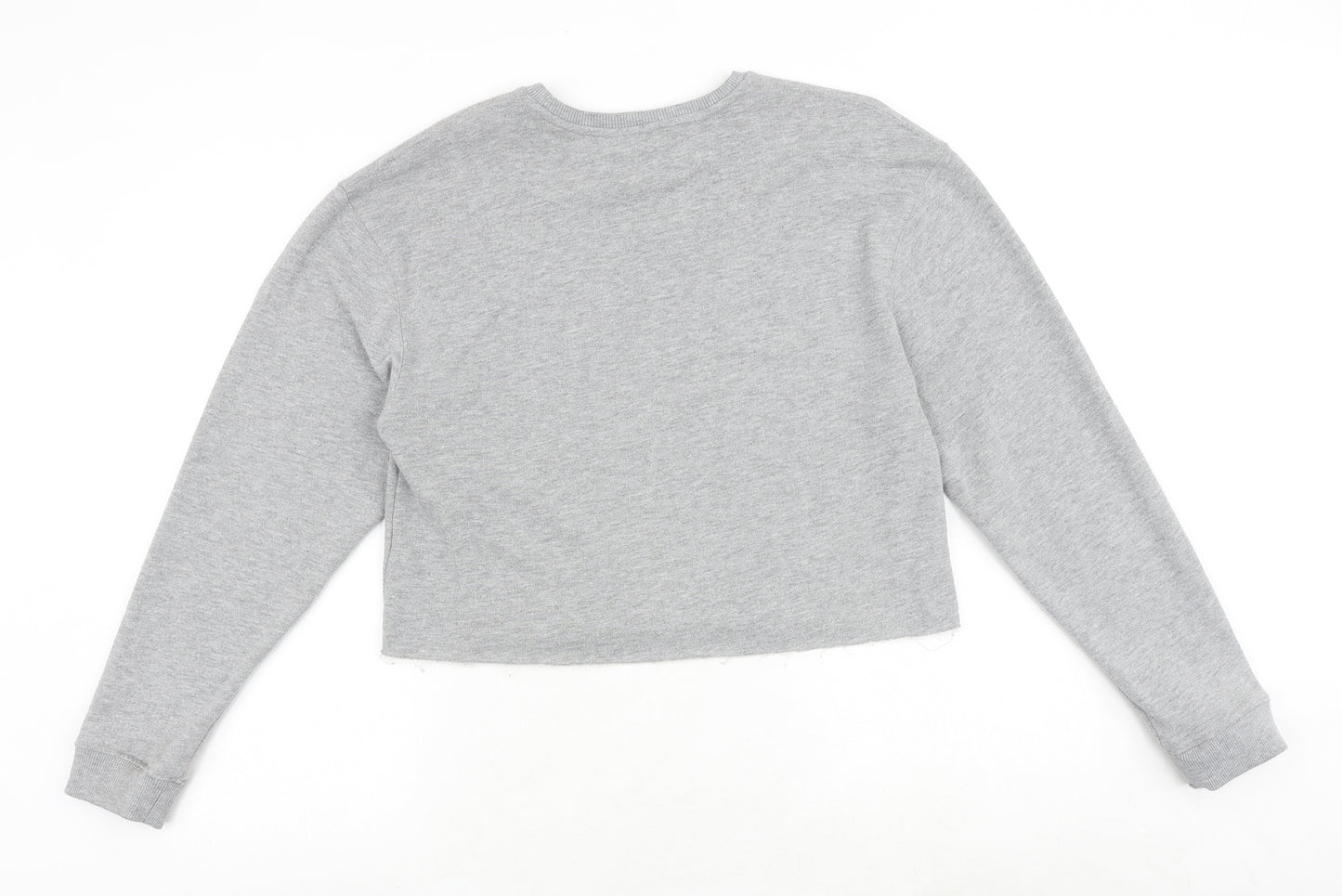 Miss Selfridge Womens Grey Polyester Pullover Sweatshirt Size 10 Pullover - Meant to Bee