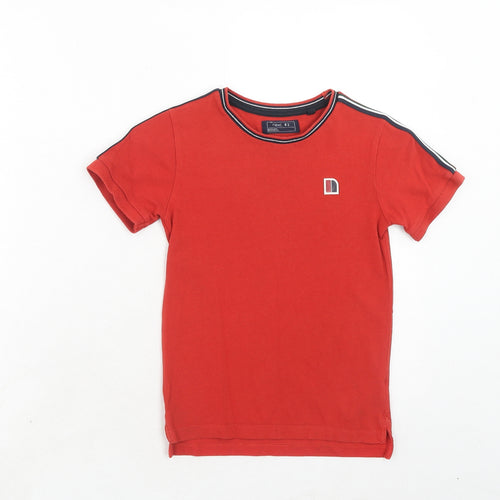 NEXT Boys Red Cotton Pullover T-Shirt Size 6 Years Round Neck Pullover