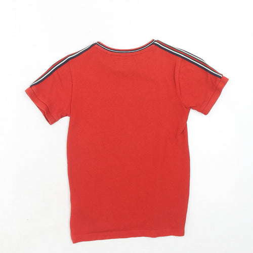 NEXT Boys Red Cotton Pullover T-Shirt Size 6 Years Round Neck Pullover