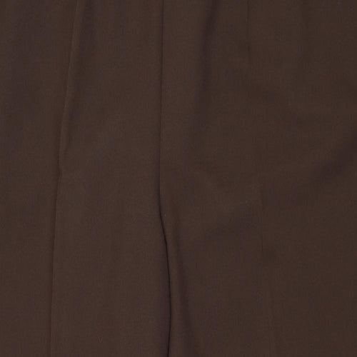 Bonmarché Womens Brown Polyester Trousers Size 22 Regular