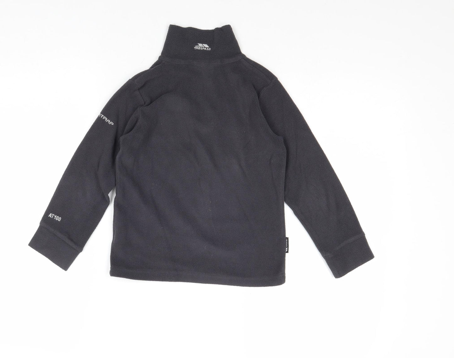 Trespass Boys Grey Polyester Pullover Sweatshirt Size 5-6 Years Zip
