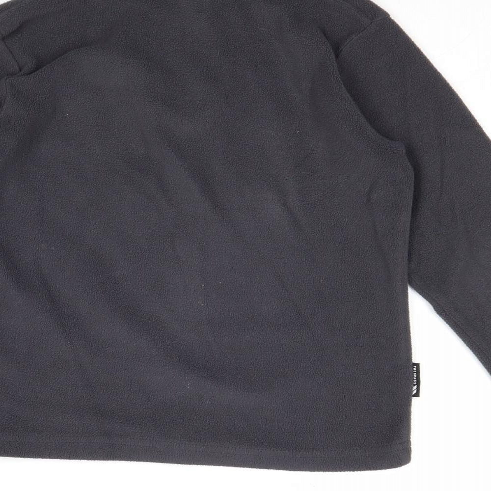 Trespass Boys Grey Polyester Pullover Sweatshirt Size 5-6 Years Zip