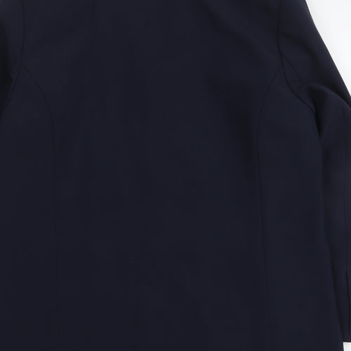 Astraka Womens Blue Polyester Jacket Blazer Size 18