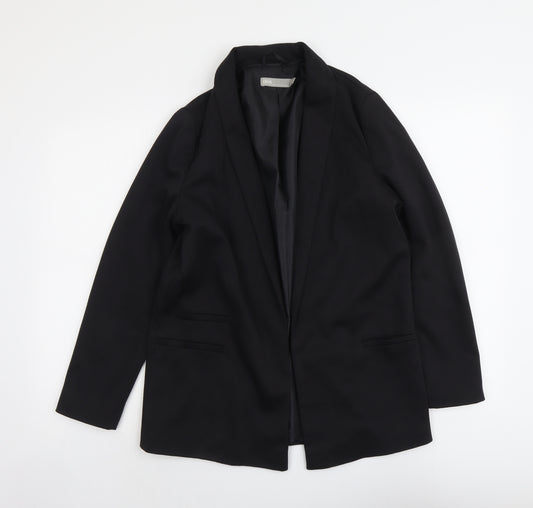 ASOS Womens Black Polyester Jacket Blazer Size 10