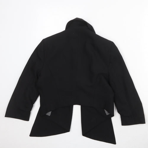 Marks and Spencer Womens Black Polyester Jacket Blazer Size 8