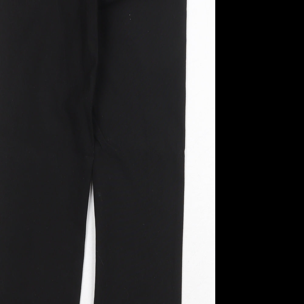 Marks and Spencer Boys Black Polyester Dress Pants Trousers Size 10-11 Years Regular Zip