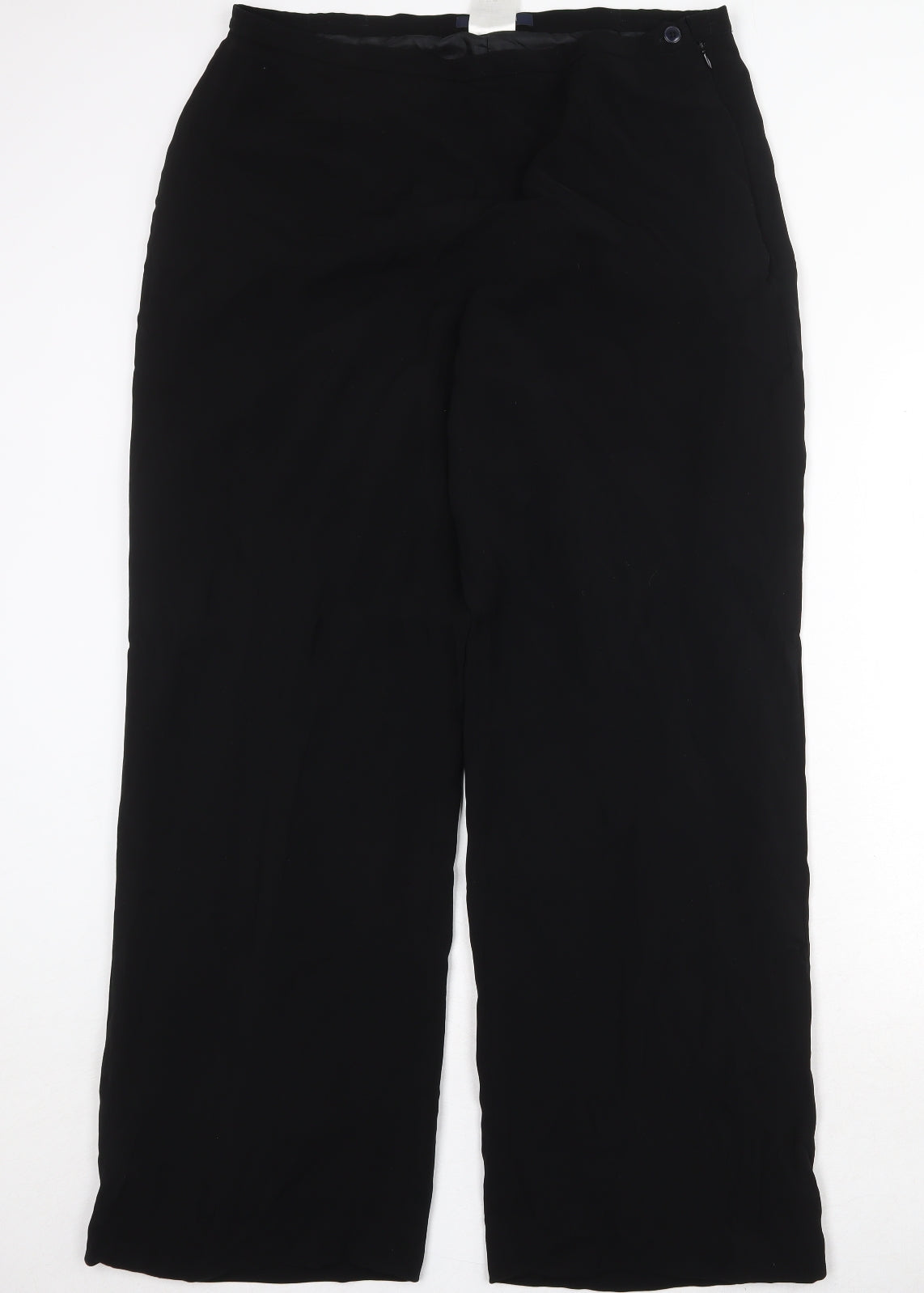 Windsmoor Womens Black Polyester Trousers Size 35 in Regular Zip