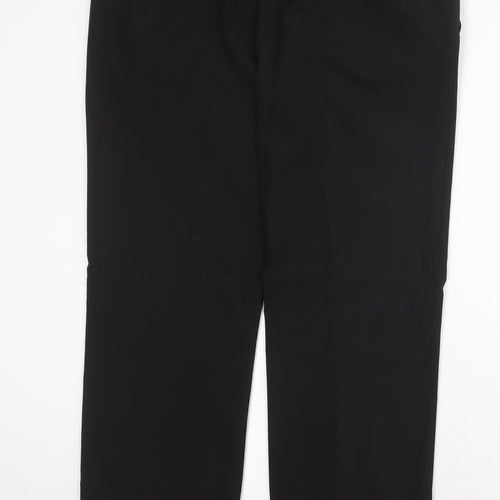 NEXT Mens Black Polyester Dress Pants Trousers Size 36 in Regular Zip