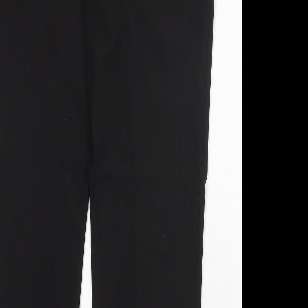 NEXT Mens Black Polyester Dress Pants Trousers Size 36 in Regular Zip