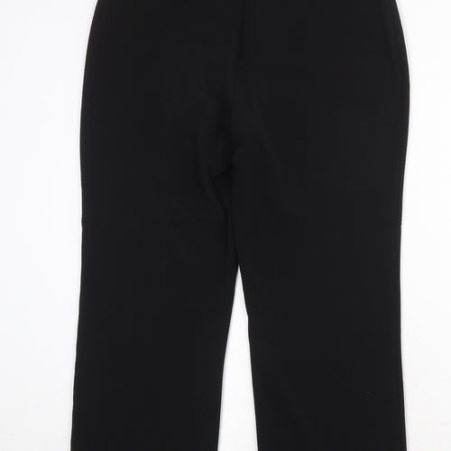 Bonmarché Womens Black Polyester Trousers Size 12 Regular