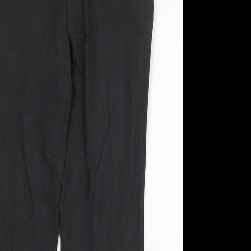 NEXT Mens Grey Polyester Dress Pants Trousers Size 32 in Regular Zip