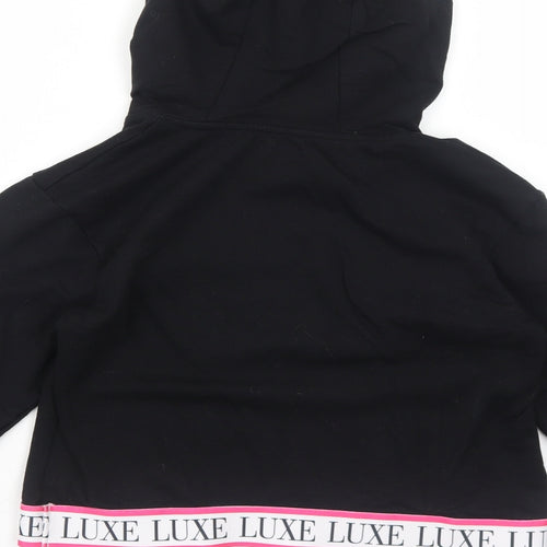 Studio Girls Black Cotton Pullover Hoodie Size 12-13 Years Pullover - Luxe Squad
