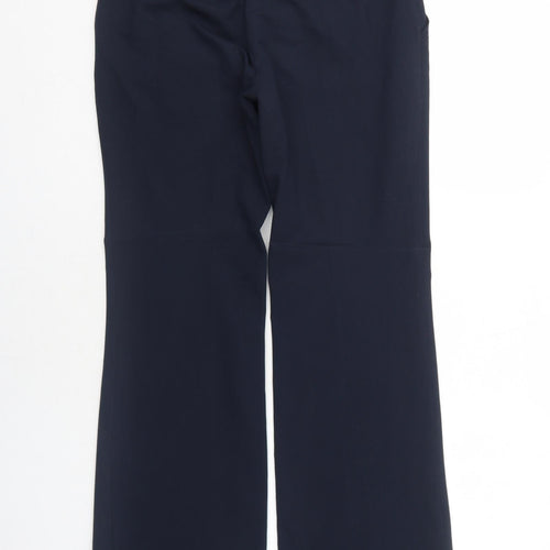 NEXT Womens Blue Polyester Dress Pants Trousers Size 10 Regular Zip