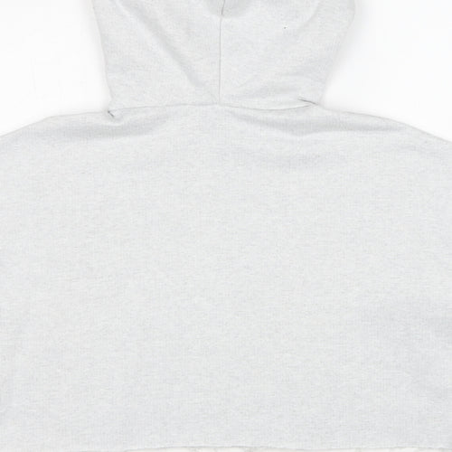 ASOS Womens Grey Polyester Pullover Hoodie Size 8 Pullover