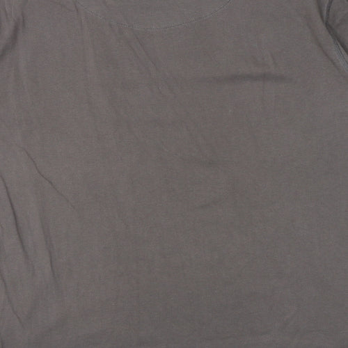 Jameson Carter Mens Grey Cotton T-Shirt Size S Round Neck