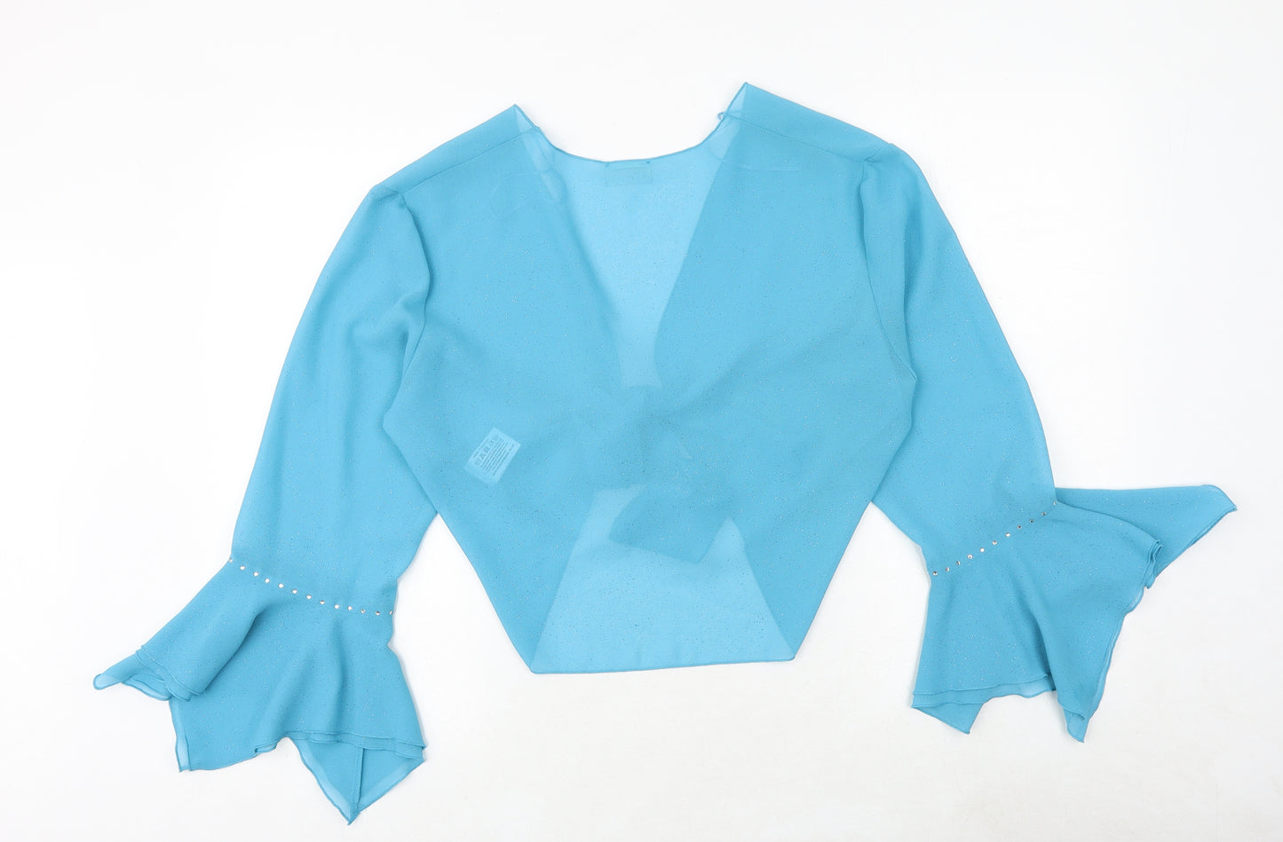 Roman Originals Womens Blue Polyester Wrap Blouse Size 18 V-Neck