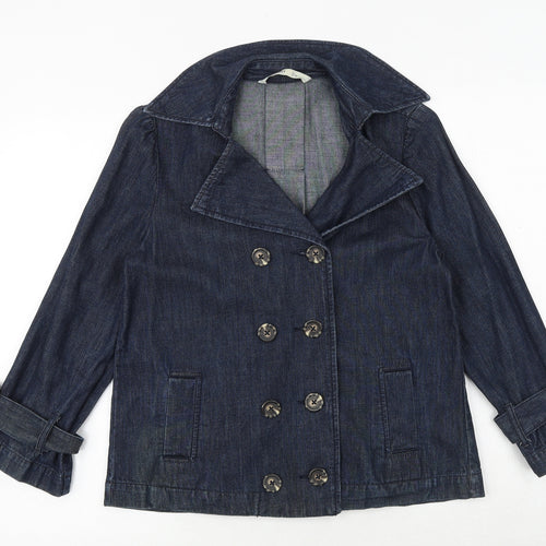 Old Navy Womens Blue Jacket Size S Button
