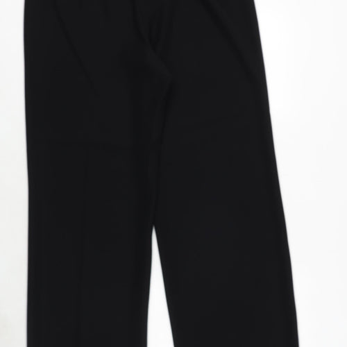 Gerry Weber Womens Black Polyester Trousers Size 16 Regular Zip