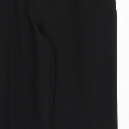 Dorothy Perkins Womens Black Polyester Trousers Size 16 Regular Zip