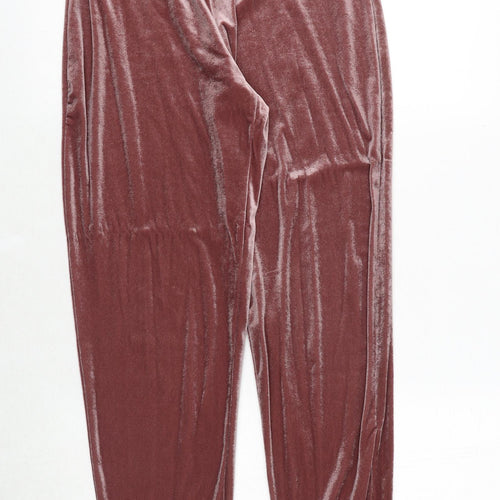 New Look Womens Pink Polyester Jogger Trousers Size 6 Regular