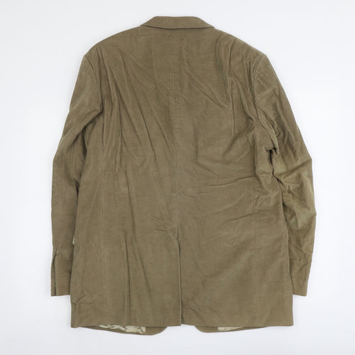 Marks and Spencer Mens Green Cotton Jacket Suit Jacket Size M Regular