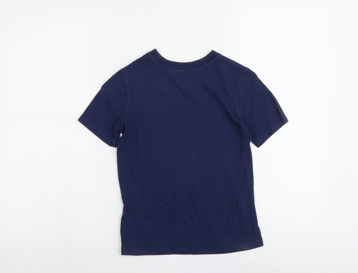 Gap Boys Blue Cotton Pullover T-Shirt Size 6-7 Years Round Neck Pullover - San Francisco
