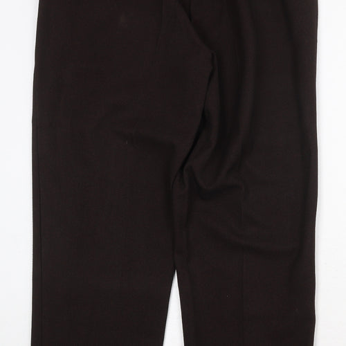 Bonmarché Womens Brown Polyester Trousers Size 14 Regular