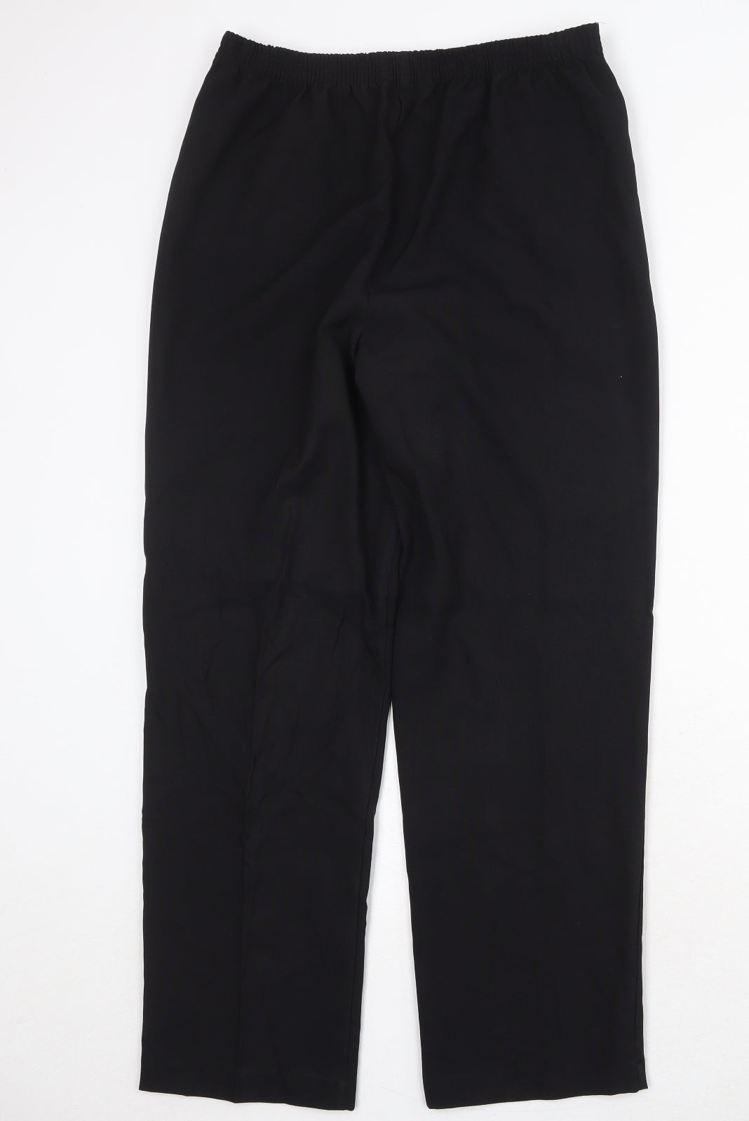 Bonmarché Womens Black Polyester Trousers Size 12 Regular