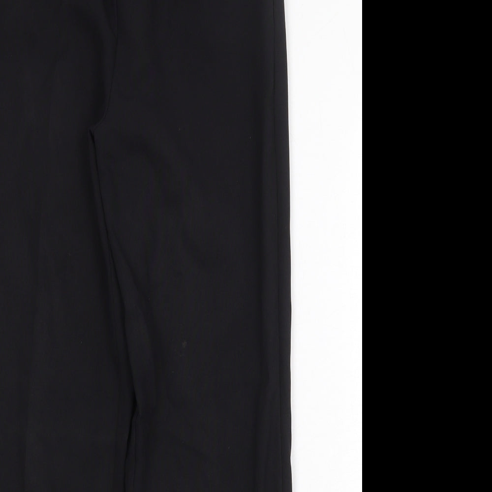 Bonmarché Womens Black Polyester Trousers Size 12 Regular