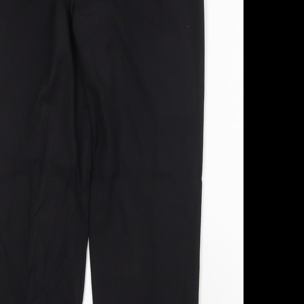 Bonmarché Womens Black Polyester Trousers Size 12 Regular