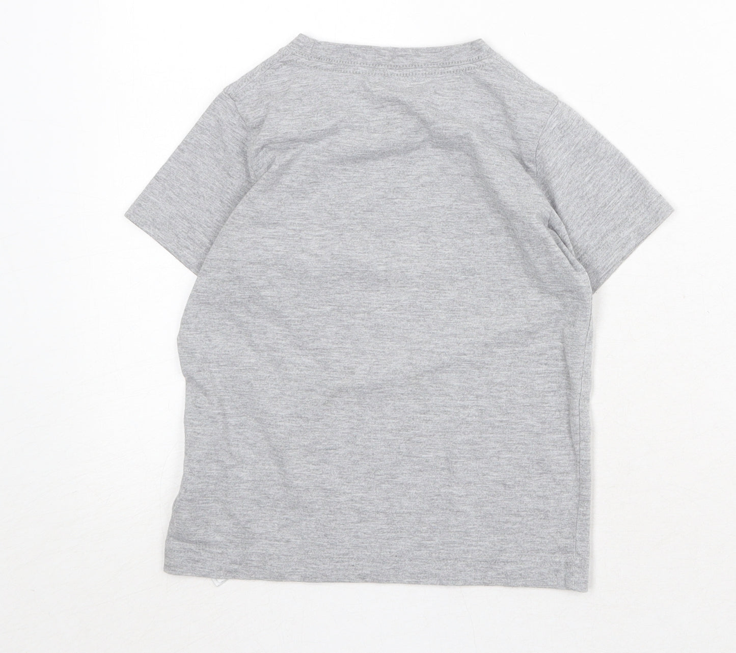 Converse Boys Grey Cotton Pullover T-Shirt Size 4-5 Years Crew Neck Pullover