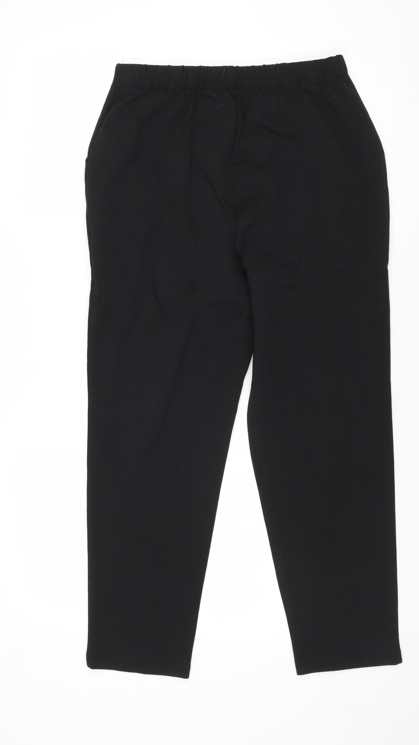 ASOS Womens Black Polyester Carrot Trousers Size 10 Regular