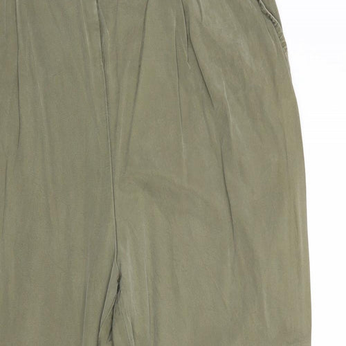 Edition Womens Green Lyocell Trousers Size 16 Regular