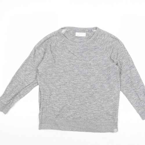 NEXT Boys Grey Geometric Cotton Pullover Sweatshirt Size 8 Years Pullover