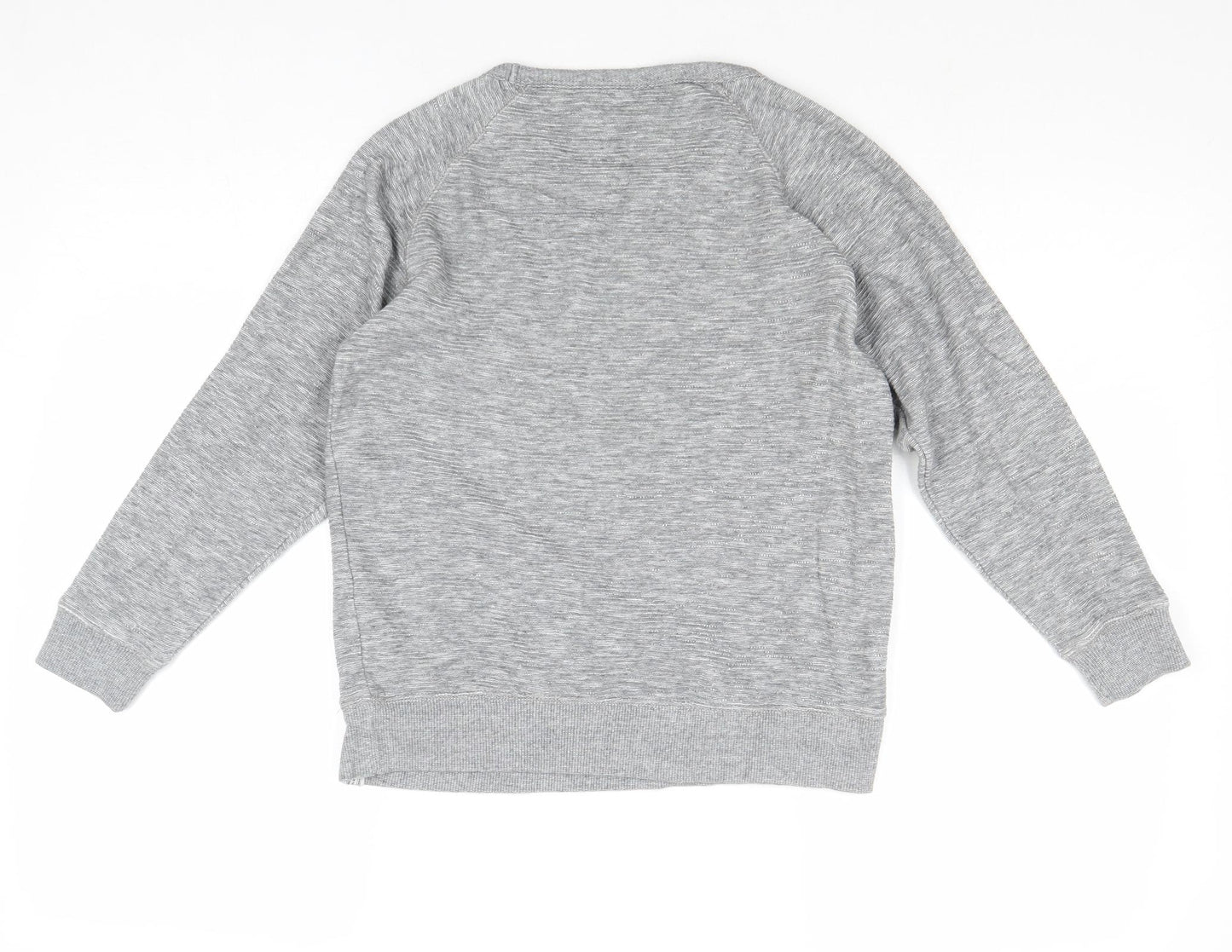 NEXT Boys Grey Geometric Cotton Pullover Sweatshirt Size 8 Years Pullover