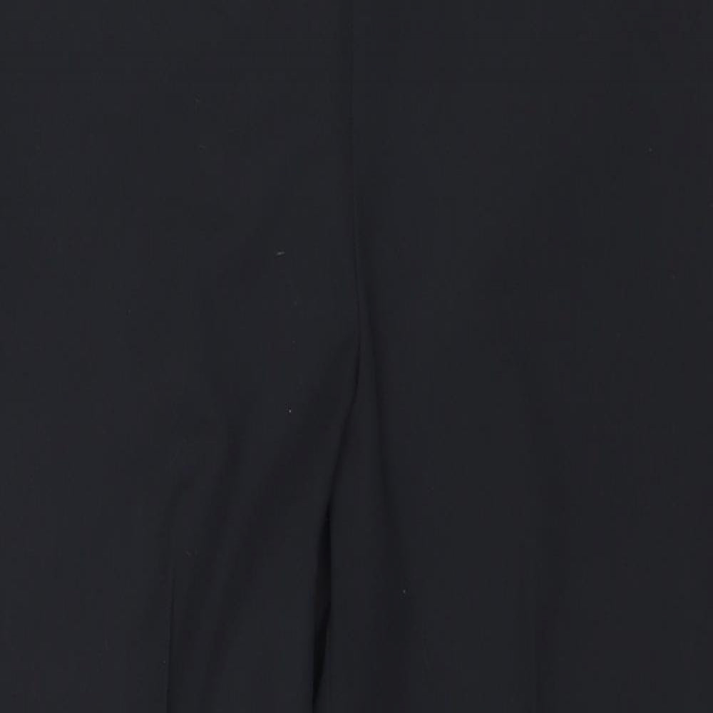 Dorothy Perkins Womens Black Polyester Dress Pants Trousers Size 6 Regular Zip
