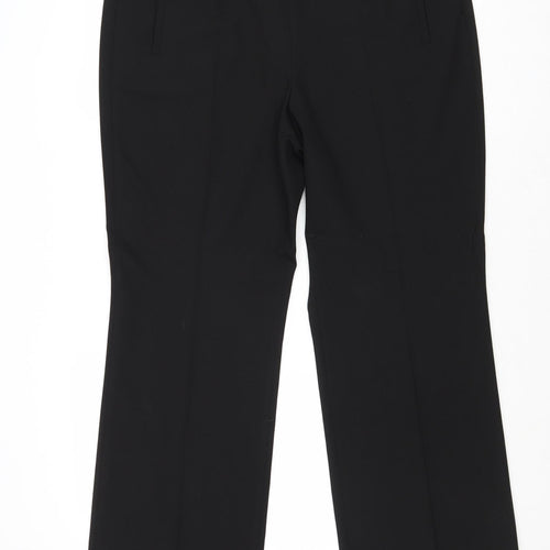 Lakeland Womens Black Polyester Trousers Size 16 Regular Zip