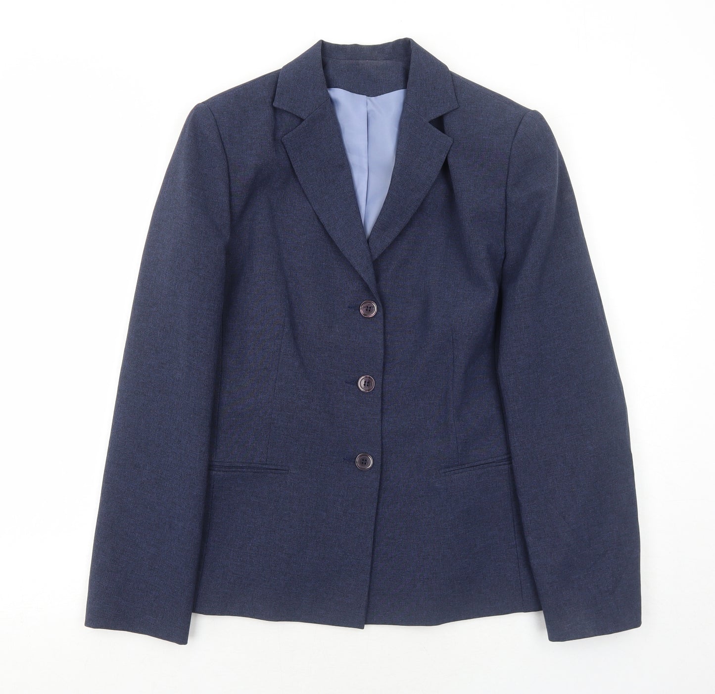 Dorothy Perkins Womens Blue Polyester Jacket Suit Jacket Size 14