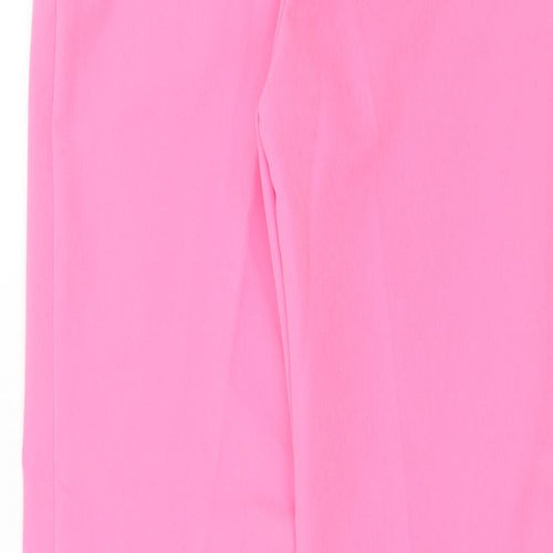 ASOS Womens Pink Polyester Carrot Trousers Size 8 Regular Zip