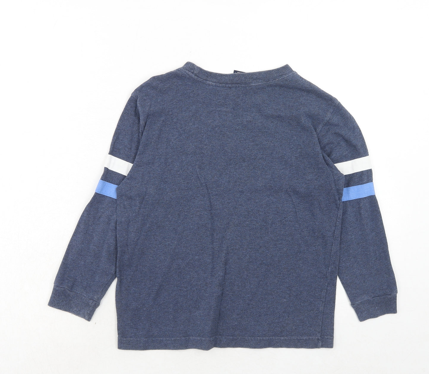 Gap Boys Blue Cotton Pullover T-Shirt Size 5-6 Years Round Neck Pullover