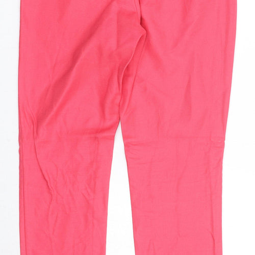 Banana Republic Womens Pink Viscose Trousers Size 27 in Regular Zip