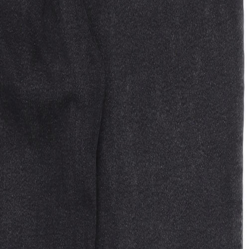 Divided Womens Black Cotton Straight Jeans Size 6 Regular Zip