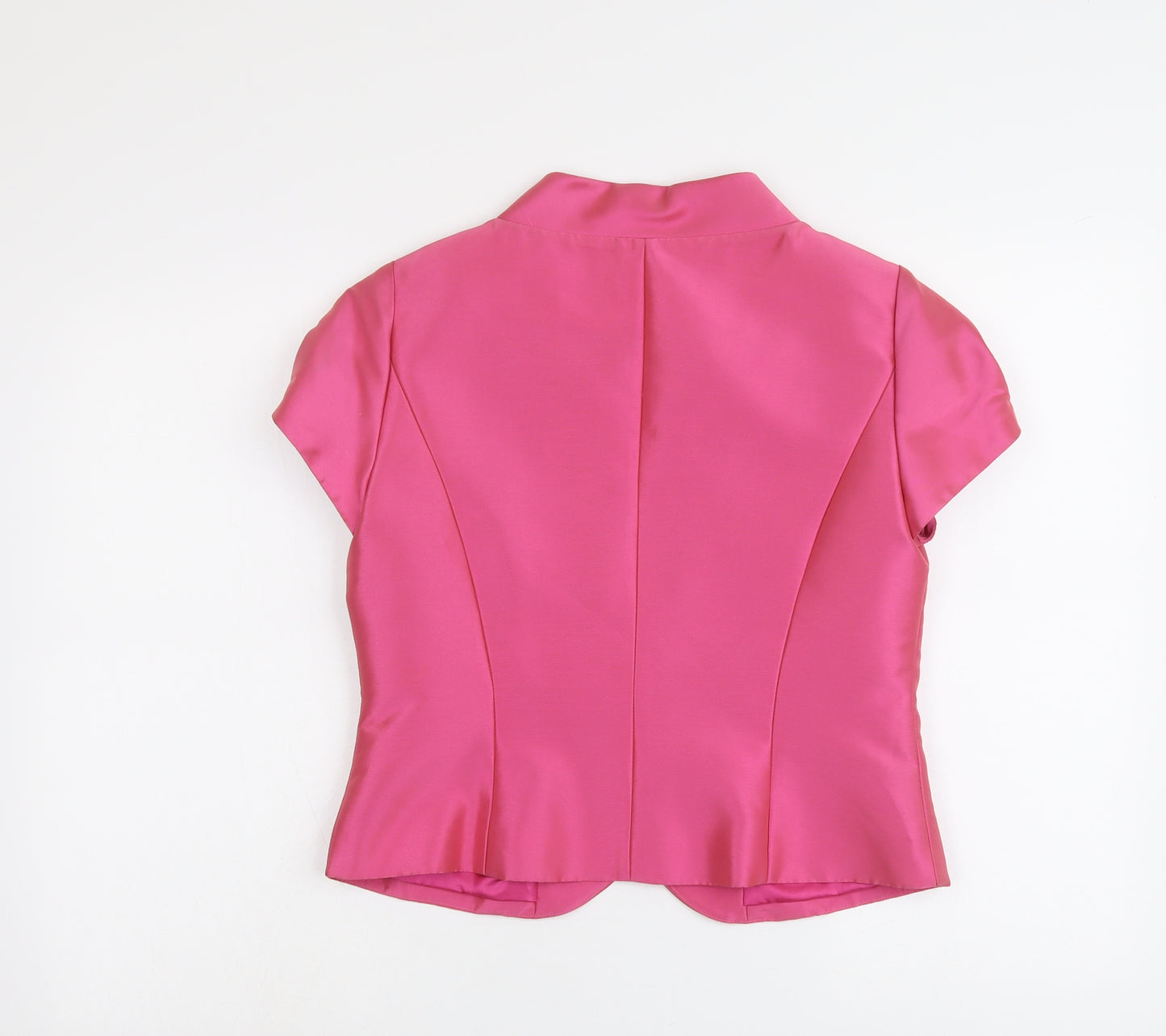 Cabotine Womens Pink Polyester Jacket Blazer Size 12