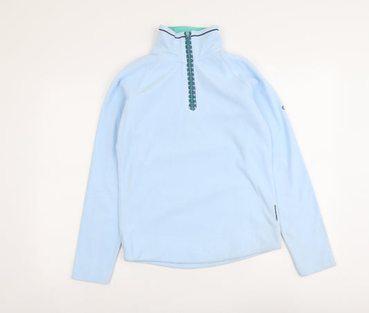 Craghoppers Womens Blue Polyester Pullover Sweatshirt Size 10 Zip