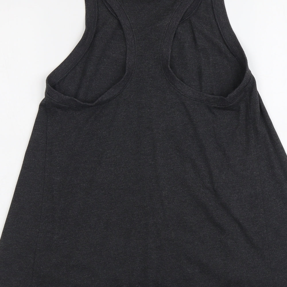Nike Womens Grey Polyester Pullover Tank Size S Round Neck Pullover